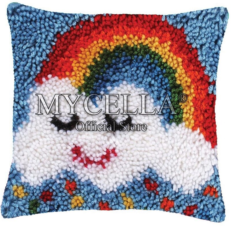 Animals Latch Hook Cushion Pillow Mat DIY Crafts Skull Pattern Cross Stitch Needlework set Crocheting Cushion embroidery pillow