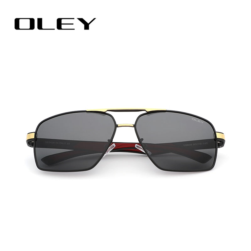 OLEY Brand Design Classic Pilot Polarized Sunglasses Men&