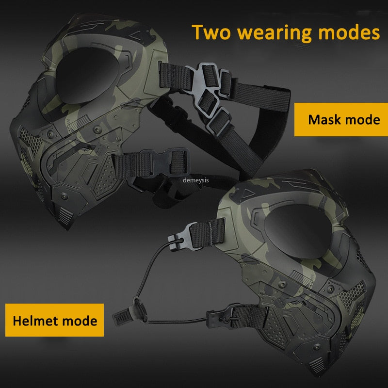 Outdoor Airsoft Protective Mask Military Tactical Paintball Full Face Mask CS Hunting Shooting Sports Halloween Skull Masks