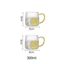 1.8L Colorful Glass kettle Heat-resistant Explosion-proof Large-capacity Teapot Fruit Juice Jug Drinkware Glass Pot Teacups set