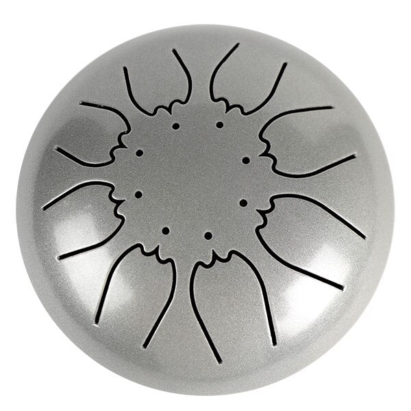 Mini 8-Tone Steel Tongue Drum 6 Inch Tongue Drum C Key Hand Pan Drum with Drum Mallets Carry Bag
