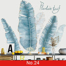 24 styles Plants Series Wall Stickers for Living room Bedroom Green Leaves Removable Wall Decals Vinyl DIY Eco-friendly Murals