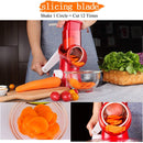 Vegetable Mandoline Slicer Multipurpose Fruit Vegetable Cutter Potato Cheese Shredder Rotary Drum Grater Chopper Kitchen Gadgets