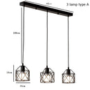 Nordic Loft Retro Iron Cage Hanging Light Modern Light Fixture American barn Industrial Vintage Kitchen Pendant Lamps Chandelier