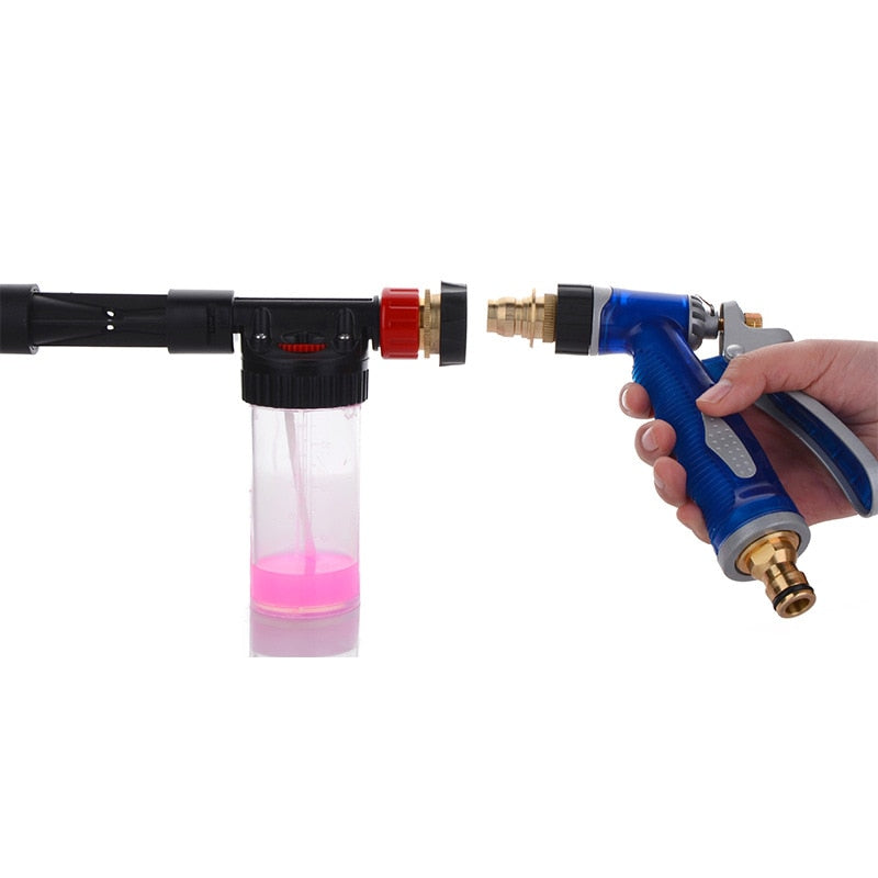 Multifunctional High Pressure Water Gun Foam Pot Nozzle Garden Hose Water Gun Car Wash Cleaning Water Gun For Watering Garden