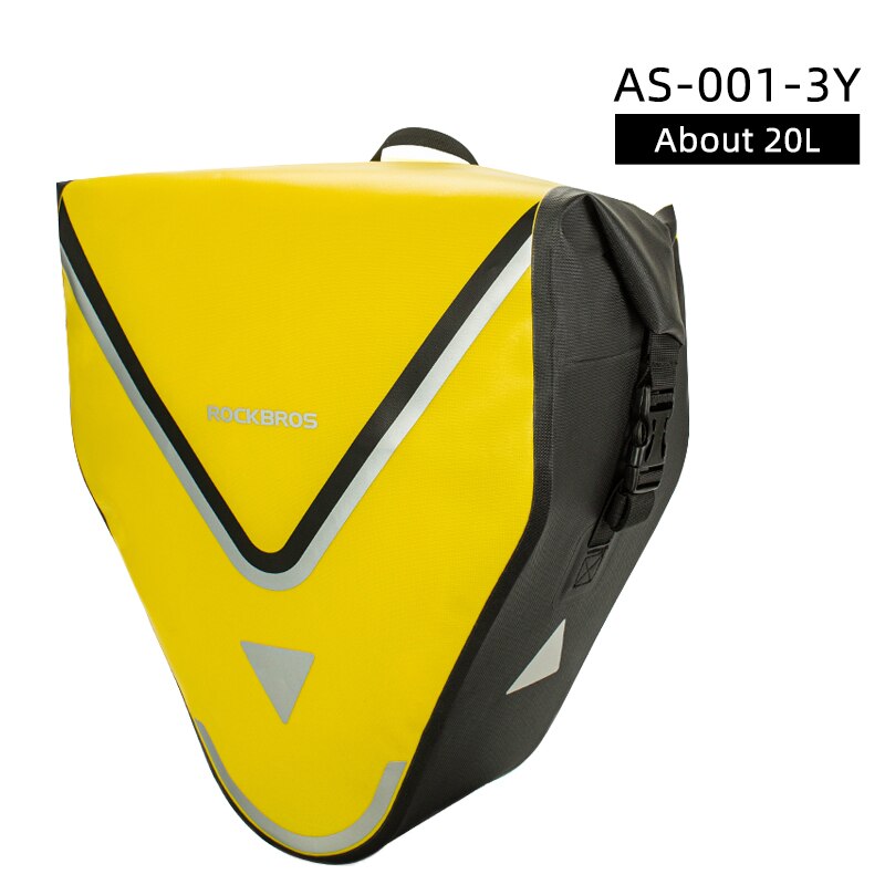 Bolsa de bicicleta impermeable ROCKBROS 27L, bolsa de viaje para ciclismo, cesta, estante trasero para bicicleta, asiento trasero, bolsas para maletero, alforja, accesorios para bicicleta MTB