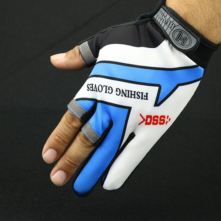 Drei-Finger-Schnitt-Sportfischerhandschuhe für Jagdhandschuhe Guantes Pesca Fingerschutzhandschuhe Angelfingerspitze