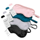 100% Natural Mulberry Pure Silk Sleep Rest Eye Mask Padded Shade Cover Travel Relax Aid Blindfolds 4 Colors Eyeshade with Box
