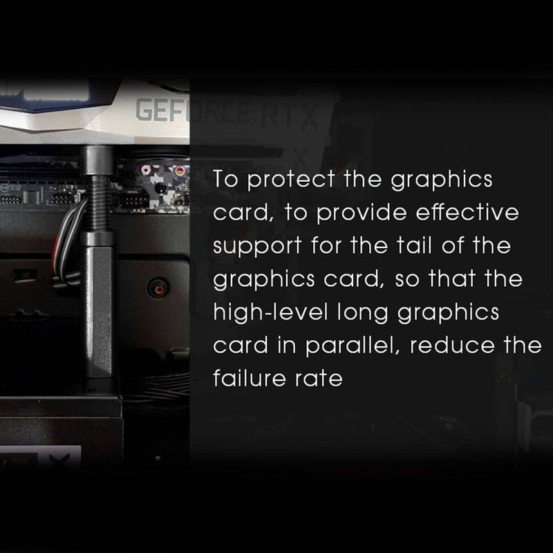 Grafikkarte GPU Brace Support Einstellbare Aluminiumlegierung Grafikkarte Sag Holder Bracket Jack Desktop PC Case Zubehör