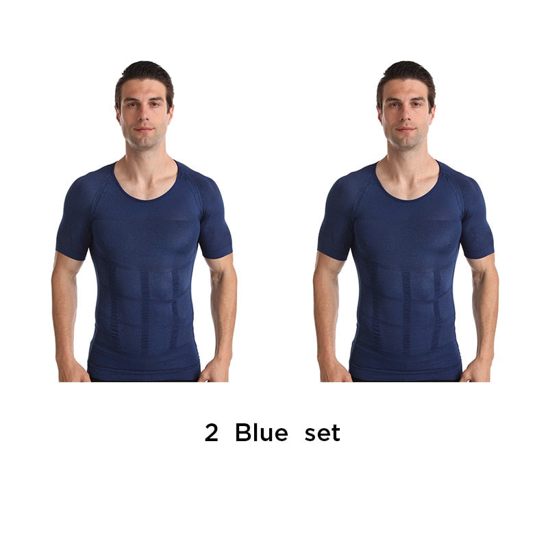 2021 Herren Shapewear Cooling T-Shirt Compression Body Shaper