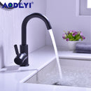 Solid Brass Black Bathroom Basin Faucet Cold And Hot Water Mixer Sink Tap Single Handle Brushed Gold Taps with Pop Up Drain