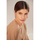 Yhpup Charm Metal Twist Unusual Earrings New Stainless Steel 18 K Texture Gold Color Stud Temperament Jewelry for Women Gift