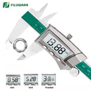 FUJIWARA Digital Display Stainless Steel Calipers 0-150mm 1/64 Fraction/MM/Inch LCD Electronic Vernier Caliper IP54 Waterproof