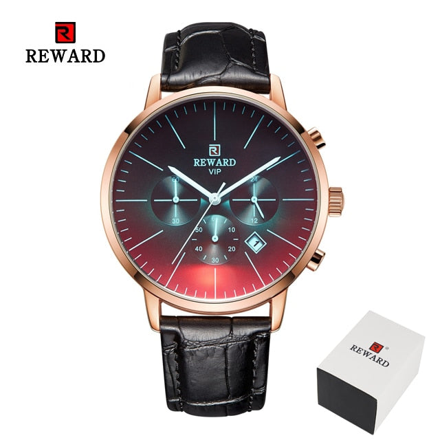 2022 New Fashion Color Bright Glass Watch Men Top Luxury Brand Chronograph Men&