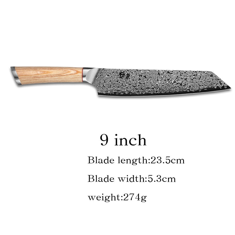 67-lagiger Stahl V Gold 10 Damaskus Küchenmesser Koch Gyuto Santoku Cleaver Schälsteak Slicing Utility Boning Lachs