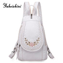 Hochwertiger Rucksack für Damen 2020 Neuer weißer Lederrucksack Schultasche für Teenager-Mädchen Weiblicher Reiserucksack Mochila