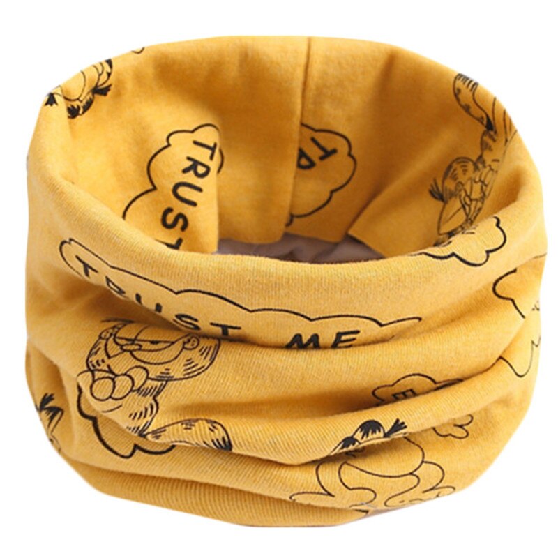 Spring Autumn Winter Children Cotton Scarf For 0-10 Years Old Kids Boy Girl Neck Collar Baby Cartoon Scarves Fashion Warm Collar