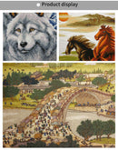 The fairy tale hut counted  cross stitch set DMC 11CT 14CT DIY villa scenery painting needlework embroidery kit home decoration