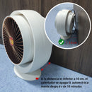 FUSIYU Mini heater, low-power electric radiator, energy saving, overheating protection and anti-roll system, Mini office and children heater, white, 800W