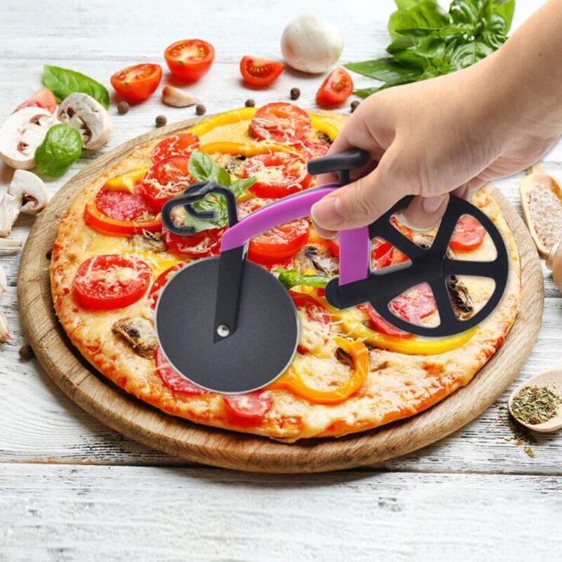 Stainless Steel Pizza Single Wheel Cut Tools Household Pizza Knife Cake Tools Wheel Use For Waffle Cookies Kitchen Cake Tools