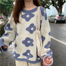 2021 ins new fashion Women Sweaters Winter Women Flower Sweaters over size women pullover sweaters