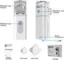 Nebulizador de inhalación ultrasónico portátil de mano para niños y adultos, nebulizador de compresión para la salud, equipo médico para el hogar