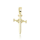 TOPGRILLZ Hip Hop Cross Pendant Necklace Micro Pave AAA+ Cubic Zirconia Pendant With Tennis Chain Punk Fashion Jewelry For Gift