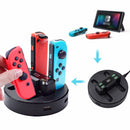 Tragbares Zubehör für Nintendo Switch Controller Ladegerät Docking Switch Joycon Station AC Adapter unterstützt 4 Joy-con Charging