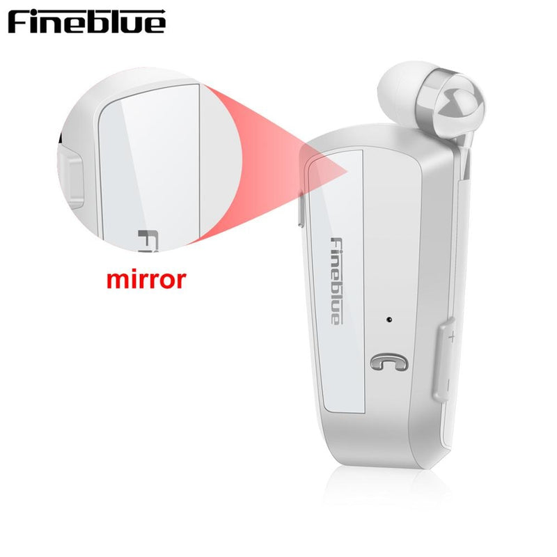 Fineblue F990 Newest Wireless business Bluetooth Headset Sport Driver Earphone Telescopic Clip on stereo earbud Vibration Luxury