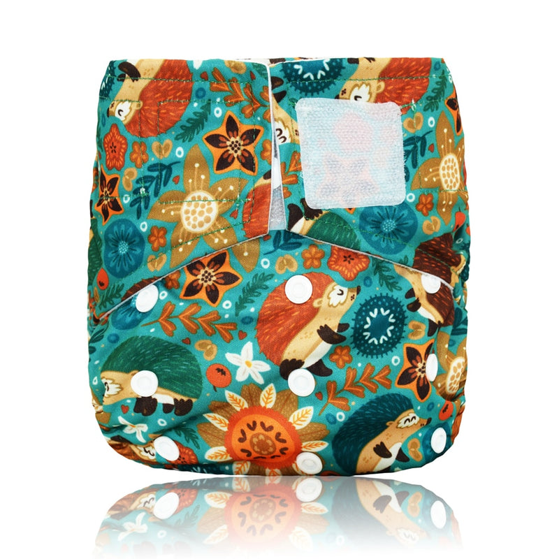 Miababy Hook&Loop OS Pocket Cloth Diaper,with one pockets,waterproof and breathable,for 3-15 kg baby