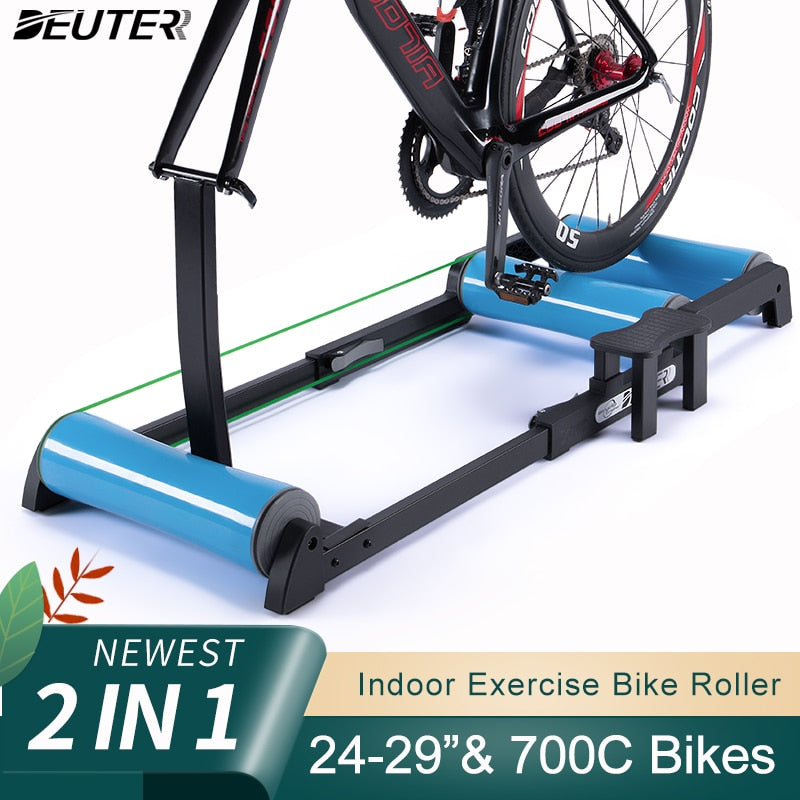 Indoor Fahrrad Roller Heimtrainer Mountainbike Rennrad Roller stationärer Fahrradständer Übung für 24-29" 700C Fahrradtrainer