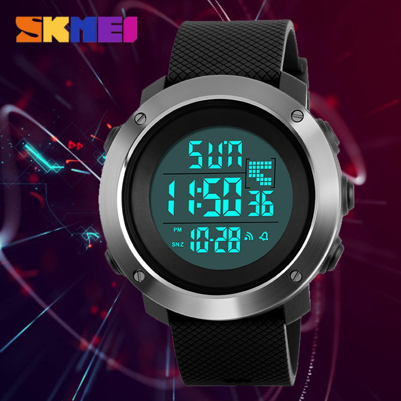 Relojes digitales para hombre, cronógrafo informal a la moda, reloj deportivo de doble hora, reloj electrónico Led para hombre, reloj Masculino SKMEI