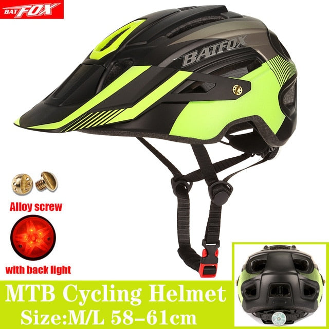 2022 New Batfox Bicycle Helmet for Adult Men Women MTB Bike Mountain Road Cycling Safety Outdoor Sports Safty Helmet