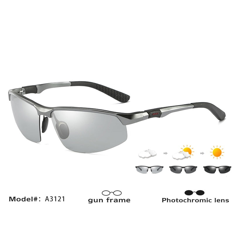 Gafas de sol fotocromáticas de marca CoolPandas, gafas de sol polarizadas camaleón para hombre, gafas de sol deportivas para hombre, visión nocturna diurna, conducción zonnebril heren