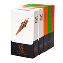 Kit de agujas de cartucho de tatuaje surtido EZ V-Select, agujas de tatuaje de membrana elástica para máquina de tatuaje rotativa, sombreador de revestimiento mixto