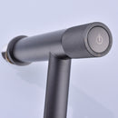 Bathroom Mixer Sink Tap Hot Cold Solid Brass Basin Faucet Gunmetal Deck Mounted Single Hole One Handle Vanity Water Tapware