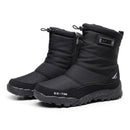 Snow boots Men Hiking Shoes waterproof winter boots With Fur winter shoes Non-slip Outdoor men boots  platform thick plush warm