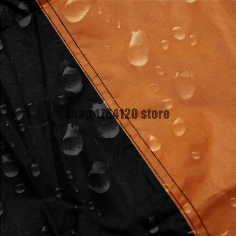 M/L/XL/XXL/XXXL/XXXXL Regen Staub Motorradabdeckung Wasserdichte Regenschutzhülle für Harley Touring Softail Sportster