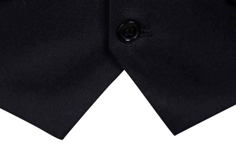 Chaleco de traje negro para Hombre, novedad de 2020, chaleco de vestir ajustado con cuello de pico, esmoquin Formal de negocios para boda, Chaleco para Hombre 6XL