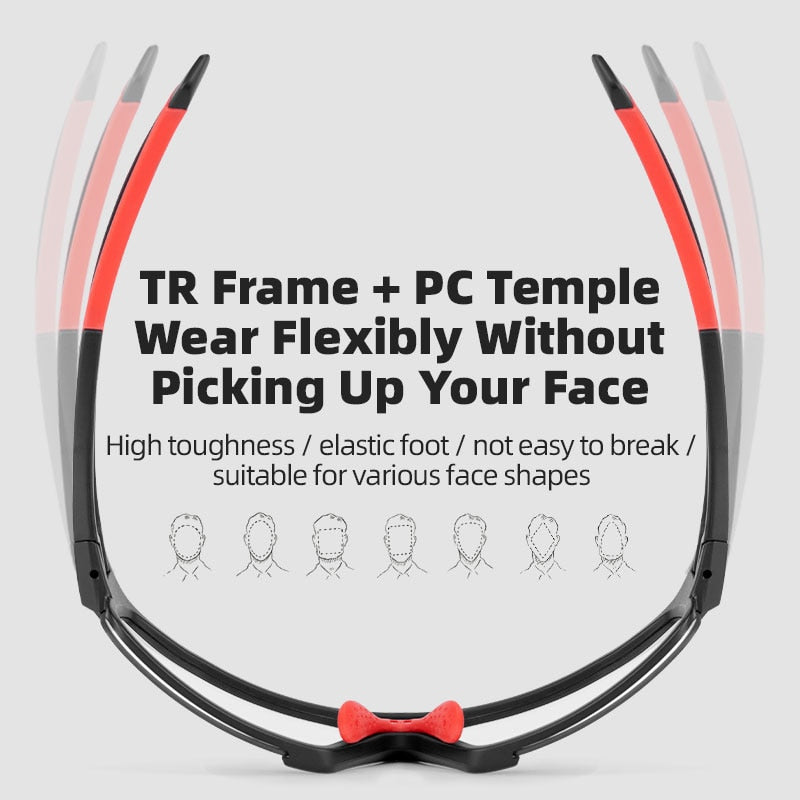 ROCKBROS, gafas fotocromáticas para ciclismo, gafas para bicicleta, gafas deportivas para hombre, gafas de sol para ciclismo de montaña, gafas de protección para gafas