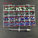 21 Grids Crystals Diamonds Nail Rhinestones Set 3100pcs FlatBack Rhinestones Kit Sparkling Nail Art With 1 Pen For Decorations