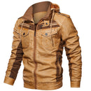 Mountainskin Herren Lederjacken Winter Fleece Dicke Herren Kapuzen Motorrad PU Mäntel Herrenmode Outwear Markenkleidung SA794