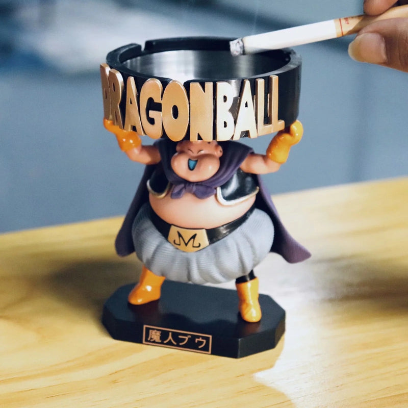 Actionfigur Spielzeug Dragon Ball Buu Aschenbecher Auto Dekoration Nette Fette Buu Puppe Modell Kreatives Geschenk Anime Dragon Ball Z Goku Aschenbecher