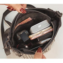 DIINOVIVOWomen Tassel Shoulder Bag Punk Rivet Ladies Messenger Bag Small Bucket Bag Female Crossbody Bags For Women Bag WHDV1213