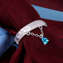 The Untamed Anime Grandmaster of Demonic Cultivation MDZS Anillo de Cosplay S925 Pareja de plata Anillos de dedo Regalo de joyería de moda