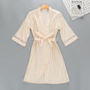 Sexy Womens Night Robe Strap Top Pajamas Suit Summer Two Piec Sleepwear Sets Casual Home Wear Nightwear Sleep Kimono Bath Gown
