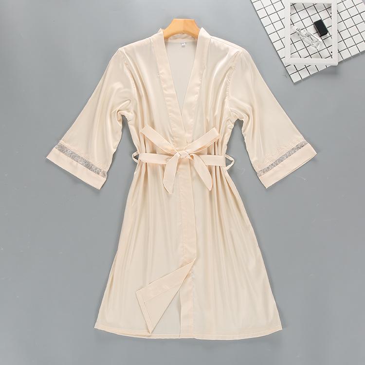 Sexy Womens Night Robe Strap Top Pajamas Suit Summer Two Piec Sleepwear Sets Casual Home Wear Nightwear Sleep Kimono Bath Gown