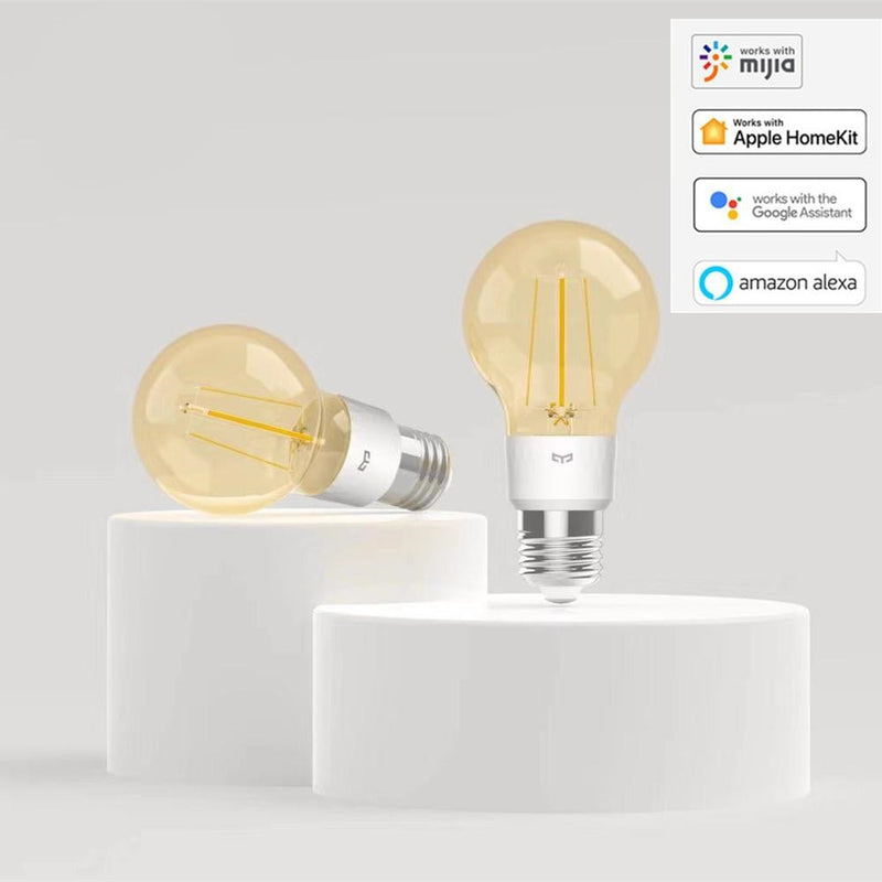 Original yeelight smart LED Filament bulb YLDP22YL 500 lumens 6W Lemon Smart bulb Work for Apple homekit