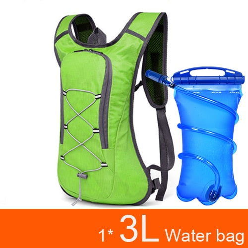 Atmungsaktiver ultraleichter Fahrradrucksack, Laufweste, Radsport-Marathon, tragbarer Trinkrucksack, Option, 3-Liter-Wasserblase