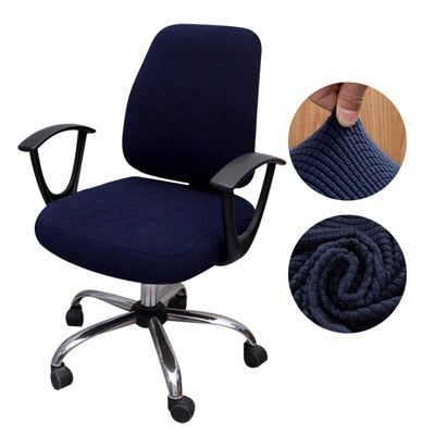 Funda gruesa para silla de ordenador de oficina, funda de asiento dividida de LICRA, funda Universal para sillón antipolvo de oficina